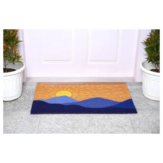 Mountain Sunrise Doormat {5}