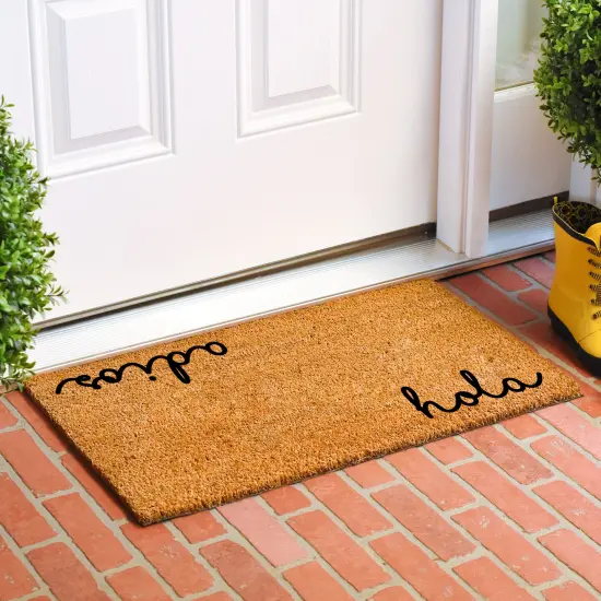 108351729 Cursive Hola Adios Doormat {3}