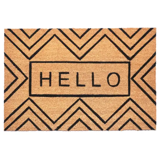 107611729 Chevron Hello Doormat {1}