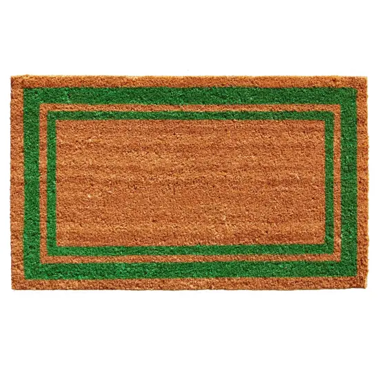 153011830NP Green Border Doormat {1}