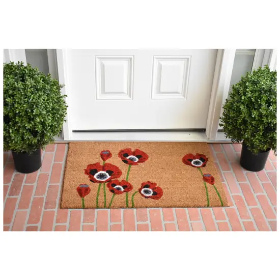 Red Poppies Doormat {3}