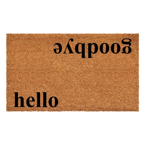 Bookman Hello Goodbye Doormat {1}