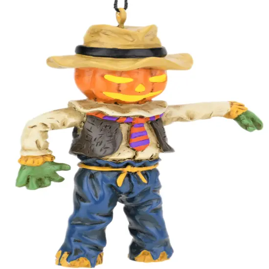 Tree Buddees Pumpkin Head Scarecrow Halloween Ornament {3}