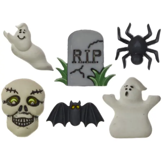 Buttons Galore and More 3D Novelty Buttons &ndash; Halloween Button Bundle - 36 Pcs - Halloween Group 6 {3}
