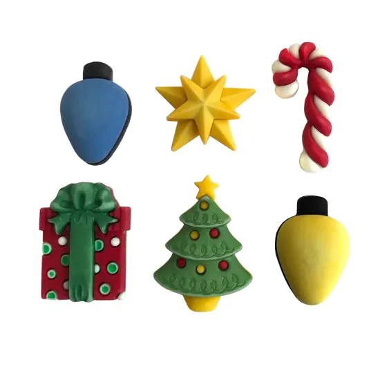 Buttons Galore and More 3D Novelty Buttons &ndash; Holiday Fun Group Christmas Bundle - 36 Pcs {3}