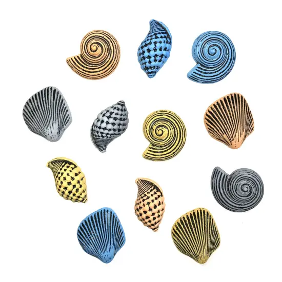 Assorted Nautical Buttons &ndash; 50+ Piece Set for Sewing, Scrapbooking & DIY Crafts &ndash; Boats, Shells, Marine Animals & Beach Attire {2}
