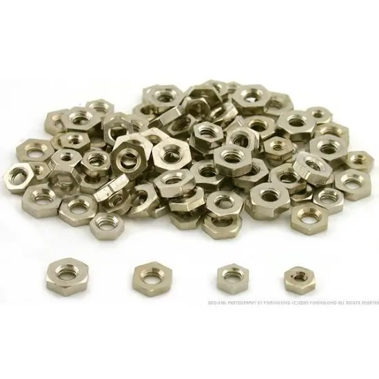 Nickel Plated Clock Screws Nuts Clockmakers Repair Part {2}