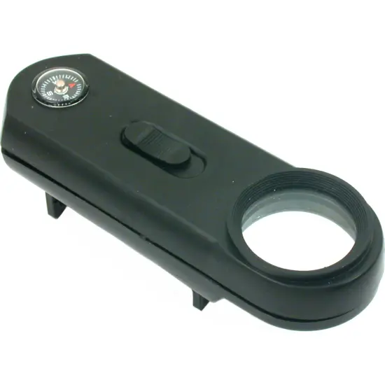 10x Illuminated Magnifier with Built-In Compass & 1/2" Folding Legs {1}