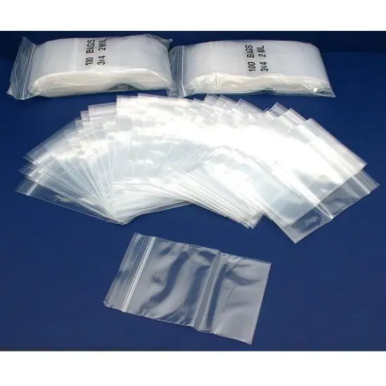 300 Poly Bag Clear Resealable Zipper Shipping Bags 3" x 4" {1}
