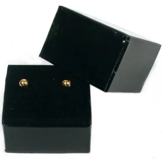 6 Black Velvet Earring Gift Box Jewelry Showcase Displays {2}