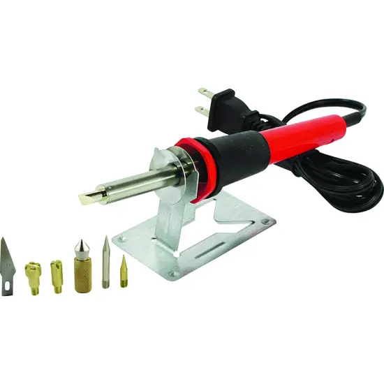 Profesional Wood Burning Pen Kit Set Hobby Crafts Soldering Iron pencil Set 9PC {2}