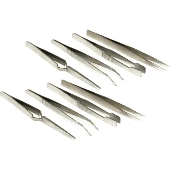 8 Tweezers Beading Soldering Lock Tweezer Set Tool {1}