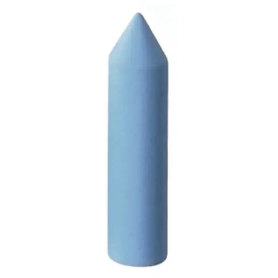 Silicone Bullet, 1" x 1/4", Blue, 800 Grit 12 Pcs {1}