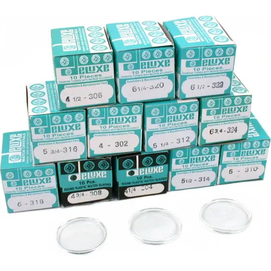 120 Plastic Wrist Watch Crystals Watchmaker Repair Part {1}