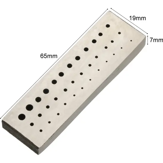 36 Hole Riveting Stake Plate Pocket Watch Repair Tool {2}