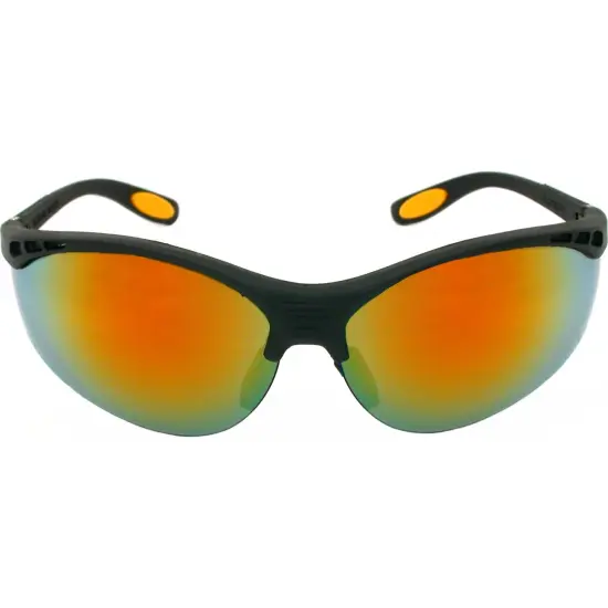 Dewalt DPG58-6C Reinforcer Fire Mirror High Performance Protective Safety Glasses with Rubber Temple {2}