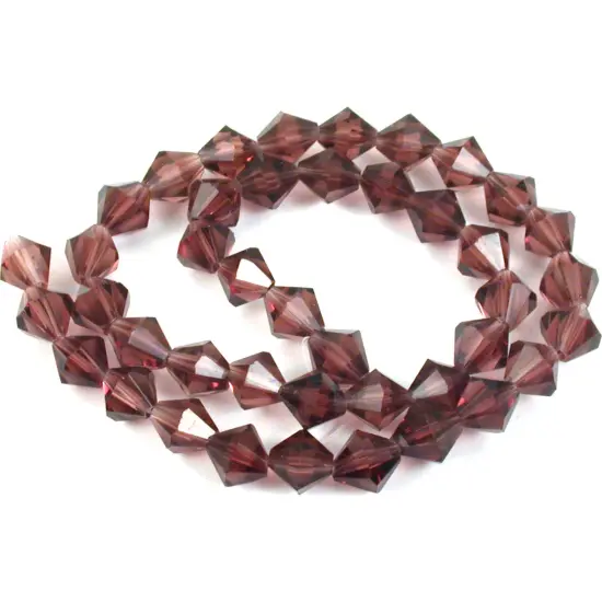 Amethyst Bicone FP Chinese Crystal Beads 8mm 1 Strand {1}