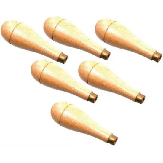 6 Wooden Handles File Graver Tool Grip Filing Ring Part {1}