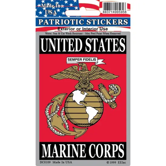 United States Marine Corps Sticker 2-3/4"X4" {1}
