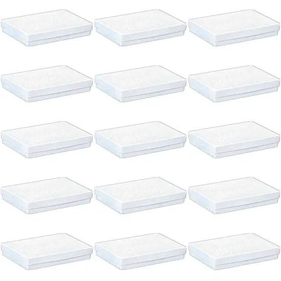 Cotton Filled White Swirl Jewelry Gift White Swirl 3x2" Pack of 15 {1}