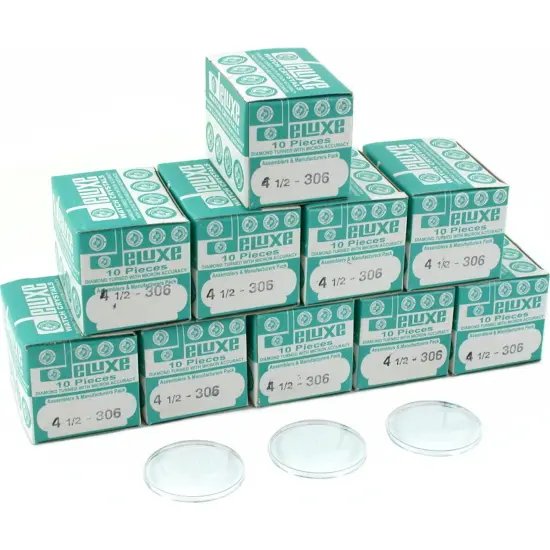 100 Plastic Watch Crystals Watchmaker Dome Parts 30.6mm {1}