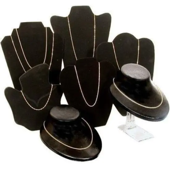 7 Black Chain Display Stand Necklace Showcase Fixtures {1}