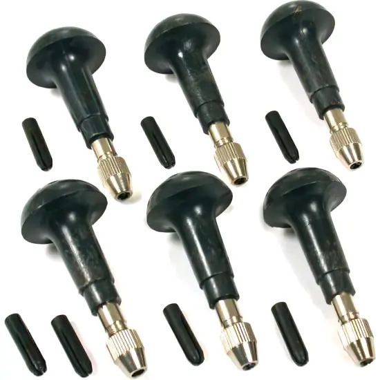 6 Swivel Pin Vise Graver Handle Drilling Watch Tools {1}