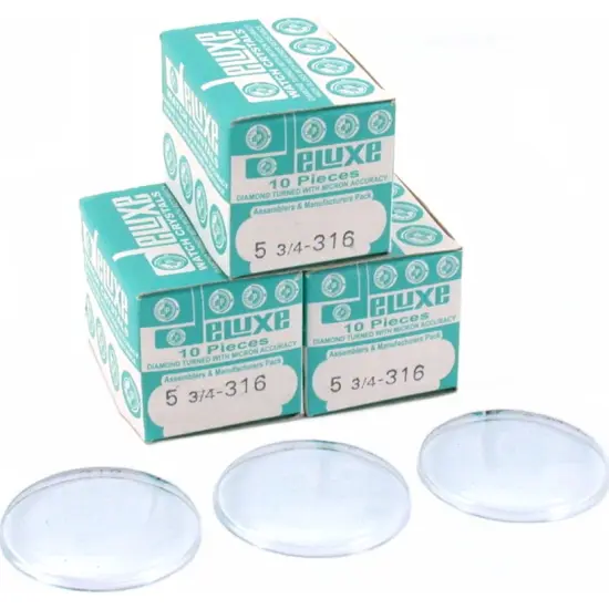 30 Plastic Watch Crystals Watchmakers Dome Parts 31.6mm {1}