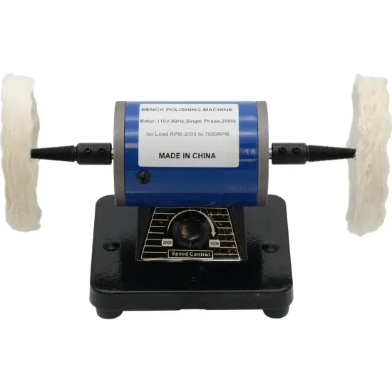Bench Lathe Mini 110 Volt& Jewelry Polishing Motor w/ 2 Tapered Spindles {2}