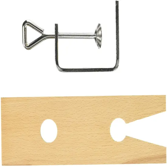 SE Wooden and Steel "V" Slot Bench Pin and Clamp - JT873VC {1}