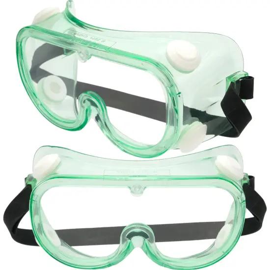 Goggles Safety Vented Clear 2 Glasses FindingKing {1}