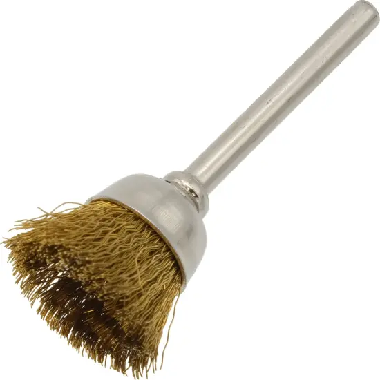 12 Brass Wire Cup Brushes 3/4" Rotary Wheel Shank Jewelers Tool {2}