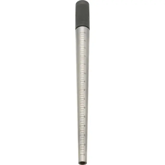 JSP Ring Mandrel Steel, Marked 1-15, Ungrooved, Plain Steel Handle {5}