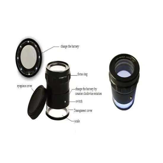 10X LED Lighted Pocket Optical Comparator Set {2}