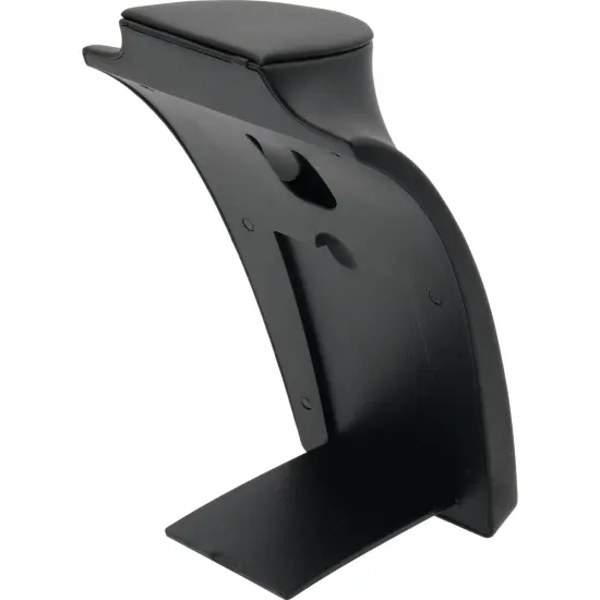 Black Leather Bust with Retractable Stand Jewelry Display 8 1/4" Tall Pack of 3 {6}