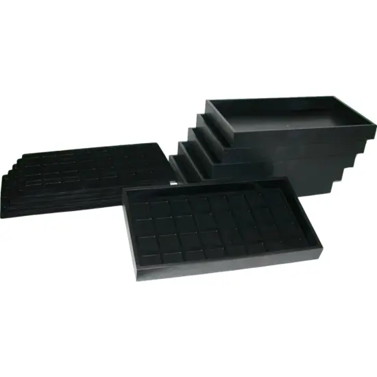 192 Slot Jewelry Display Insert & 4 Black Trays {1}