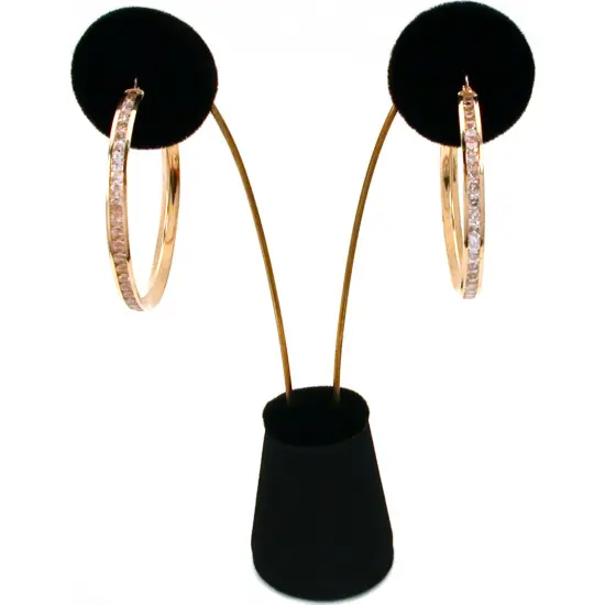 Black Velvet Bracelet Earring Jewelry Displays 3 Pc Set {2}