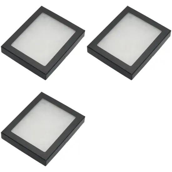 Display Cases Mount Frame Case with Glass Top 5 1/2" x 4 1/2" x 3/4" Pack of 3 {1}