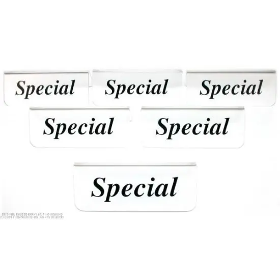6 Display Signs Special Showcase Jewelry Fixture Units {1}