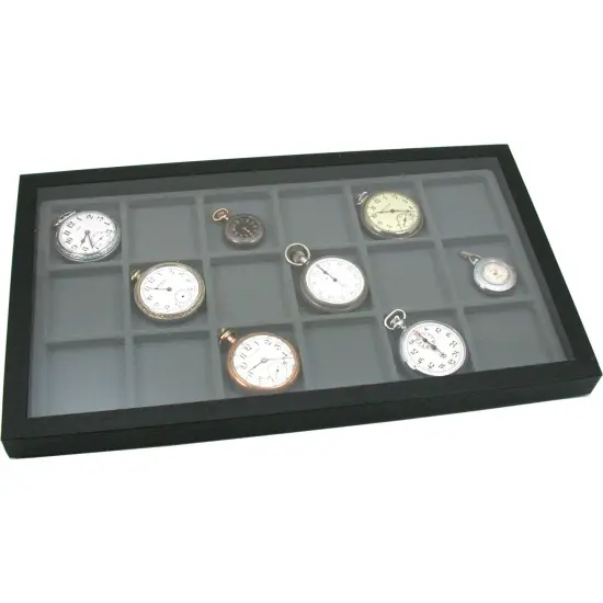 Jewelry Box Displays Cases Showcase Gray Inserts New {3}