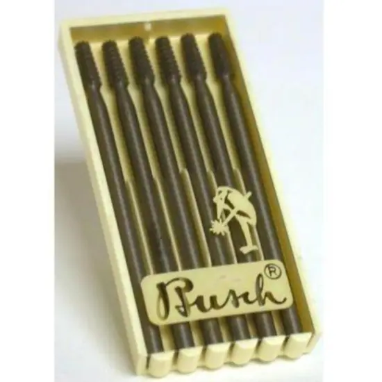 6 Busch Cone Square Cross Cut Burs ISO 012 {1}