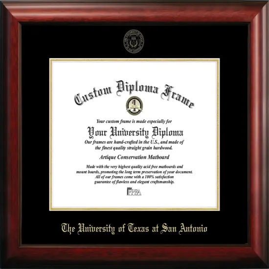 University of Texas, San Antonio 14w x 11h Gold Embossed Diploma Frame {1}