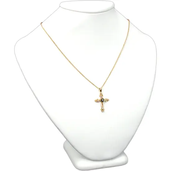 2 White Leather Necklace Busts Jewelry Displays 8.5" {2}