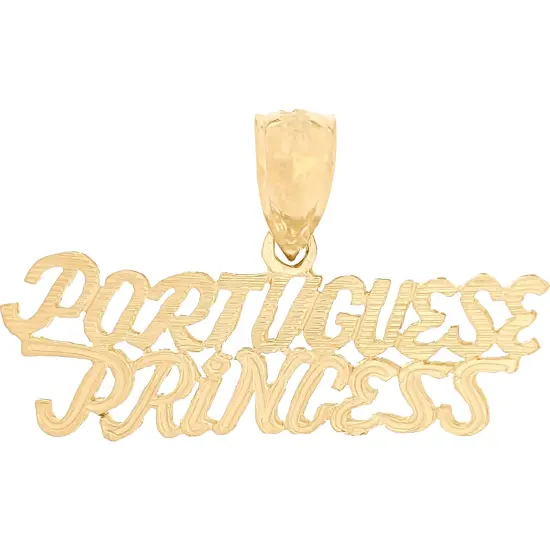 Portuguese Princess Charm 14k Gold 10mm {1}