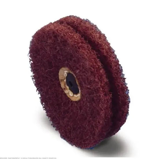 Satin Finish Polishing Buff Medium Grade 4" Diameter {1}