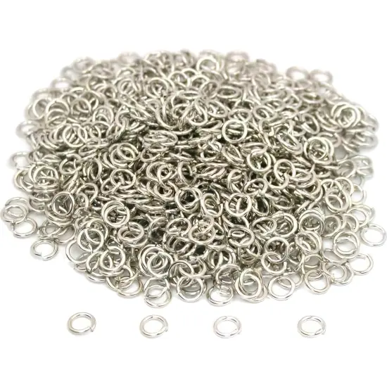 1000 Jump Rings White Chain Necklace Connector 19 Gauge {1}