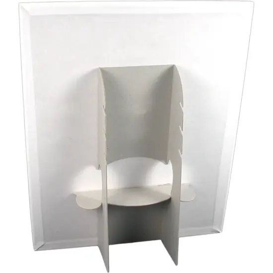 12 Hook White Chain Necklace Display Jewelry Easel New 2 Pcs {4}