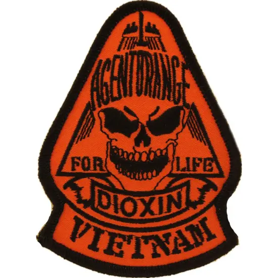 Vietnam Agent Orange Patch Black & Orange 3" {1}