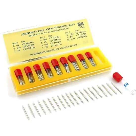 200 Spring Bars & 3 Watch Pin Link Band Remover Tools {2}