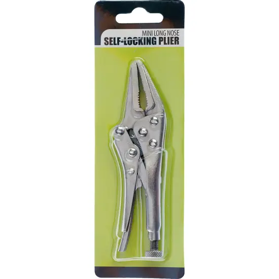 5" Long Nose Locking Pliers Auto Mechanic Hand Tool {6}